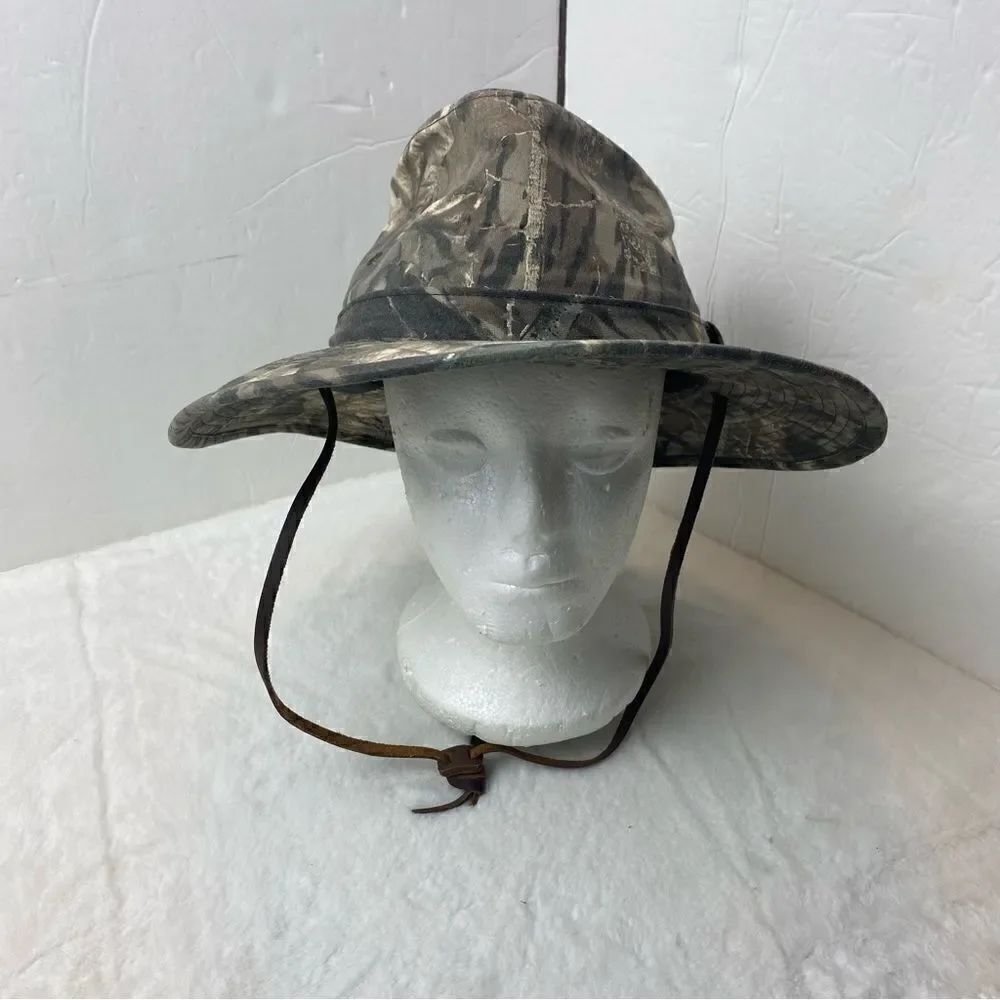 Outdoor Cap Company Mossy Oaks Camouflage Safari Style Hat Size Large